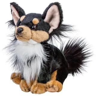 Teddys Rothenburg Kuscheltier Kuscheltier Chihuahua 25 cm sitzend schwarz Plüschhund