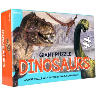 Barbo Toys - Classic Line Riesenpuzzle Dinosaurier - 120 Teile Puzzle für Kinder ab 3 Jahren - Bodenpuzzle der berühmtesten Dinosaurier - Kinderpuzzle
