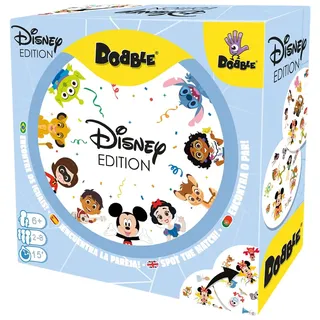 Zygomatic Dobble Disney Edition, Action- und Reflexionskarten für Erwachsene und Kinder, ab 6 Jahren, 2 bis 8 Spieler, 15 Minuten pro Spiel, mehrsprachig (evtl. Nicht in Deutscher Sprache)