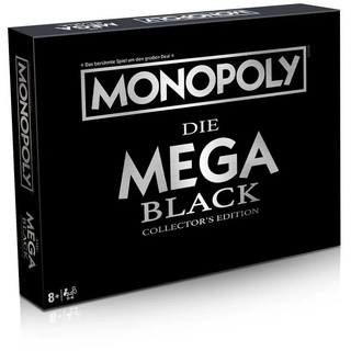 Winning Moves Spiel, Brettspiel »Monopoly Mega Black Edition Brettspiel Gesellschaftsspiel« schwarz