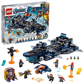 LEGO 76153 Super Heroes Marvel Avengers - Helicarrier Spielzeug mit Iron Man, Thor & Captain Marvel, Super Heroes Serie