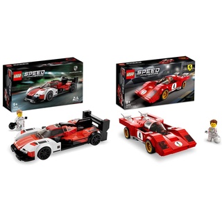 LEGO 76916 Speed Champions Porsche 963 & 76906 Speed Champions 1970 Ferrari 512 M Bausatz für Modellauto, Spielzeug-Auto, Rennwagen für Kinder, 2022 Kollektion