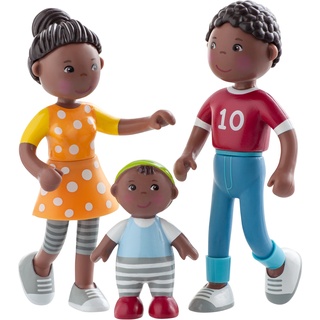 Little Friends Spielset Familienzeit 3 Figuren, dunkle Hautfarbe