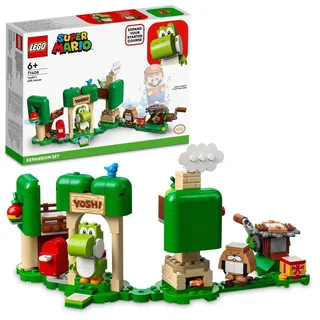 LEGO 71406 Super Mario Yoshis Geschenkhaus – Erweiterungsset, baubares Spielzeug, Yoshi Figur, zum kombinieren mit Mario, Luigi oder Peach Starterset