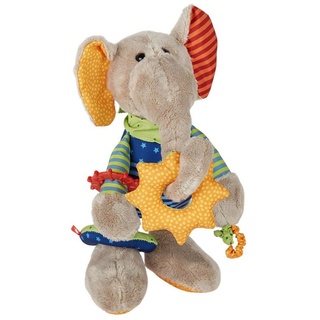 Sigikid Greifspielzeug Babyspielzeug Spiel-Plüschtier PlayQ (1-tlg) bunt Elefant - 20 cmsigikid