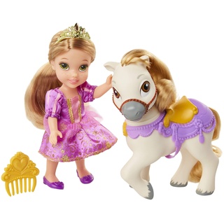 Disney Princess 95264 DP Rapunzel mit Pony 15 cm Puppe, Multi