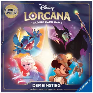 Ravensburger Disney Lorcana TCG: Der Einstieg, Disney Sammelkartenspiel ab 8 Jahren, Deutsche Ausgabe, Blau, Weiß, und Gold