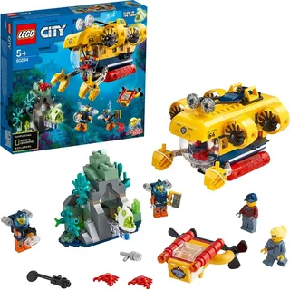 LEGO 60264 City Meeresforschungs-U-Boot, Spielzeug mit Figuren von Meerestieren, tolles Geschenk für Kinder ab 5 Jahre - Beige