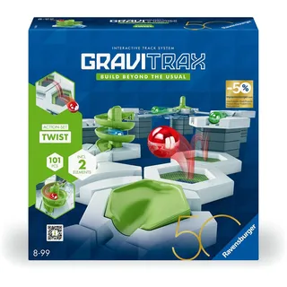 Ravensburger Kugelbahn-Bausatz Kugelbahn GraviTrax Action-Set Twist 50 Jahre Jubiläumsedition 24576