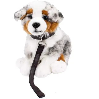 Teddys Rothenburg Kuscheltier Australian Shepherd sitzend grau/weiß/braun 26cm Plüschhund