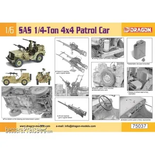 Dragon 540075037 - 1:6 SAS 1/4-Ton 4x4 Patrol Car