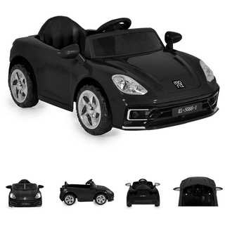 Moni Elektro-Kinderauto Kinder Elektroauto Florida, Belastbarkeit 20 kg, Musikfunktion Kunststoffräder Fernbedienung MP3 schwarz