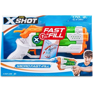 ZURU - XSHOT – Fast Fill – Micro – Water Blaster – Wasserpistole – Spiel im Freien – schnelles Befüllen – zieht bis zu 8 m – 56220-2023