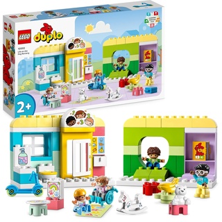 LEGO DUPLO Spielspaß in der Kita, Lern-Spielzeug für Kleinkinder ab 2 Jahren, Set mit Bausteinen und 4 Figuren inkl. Vorschullehrerin 10992