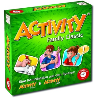 Piatnik 6050 Activity - Family Classic Der Spieleklassiker als Familien Version Junior und Originalkarten Ab 8 Jahren Für 3 bis 16 Spieler Pantomime, Zeichnen, Partyspiel