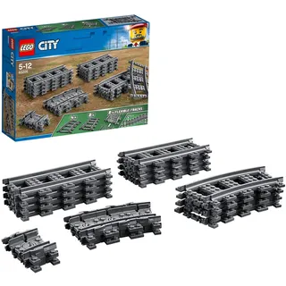 LEGO 60205 City Schienen, 20 Stück, Erweiterungsset für Kinder, Jungen und Mädchen, Spielzeug Set