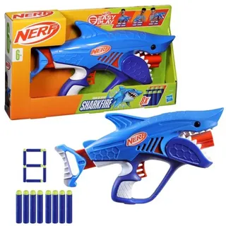 Nerf Junior Wild Sharkfire Easy Play Dart Blaster 8 Nerf Elite Darts Ages 6 & Up