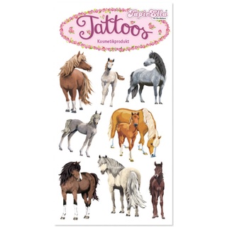 Tattoo-Set * Pferde - Fotorealitisch * von Lutz Mauder | 44690 | Pferd Pony Tattoos Kindertattoo Kinder Geburtstag Mitgebsel