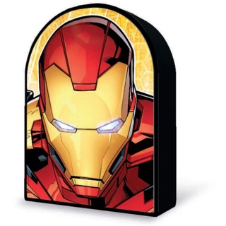 Grandi Giochi PUB02000 Marvel Avengers Iron Man Vertikales Linsenpuzzle mit 300 Teilen und 3D-Effekt Blechdose-PUB02000