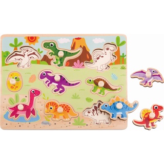 Tooky Toy Steckpuzzle Dinosaurier, TY859