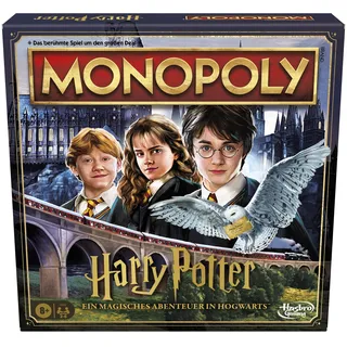 Hasbro Gaming Monopoly Harry Potter, das Klassische Brettspiel in magischer Ausgabe, für Kinder ab 8 Jahren geeignet, Halloween-Brettspiel für Fans von Magie