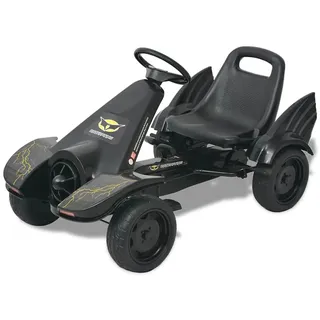 Pedal Go-Kart mit verstellbarem Sitz Schwarz