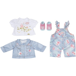 Baby Annabell Puppenkleidung »Active Deluxe Jeans« blau|rosa|weiß