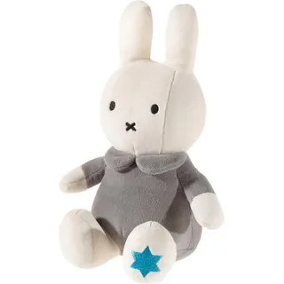 Heunec® Kuscheltier Miffy Baby groß, 25 cm, GOTS organic, zertifiziert durch CERES-0560 grau|weiß