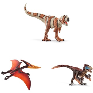 SCHLEICH 15032 Majungasaurus, für Kinder ab 5-12 Jahren, Dinosaurs - Spielfigur & 15008 Pteranodon, für Kinder ab 5-12 Jahren, Dinosaurs - Spielfigur & 14582 Utahraptor, für Kinder ab 5-12 Jahren