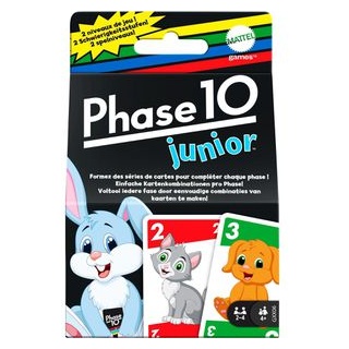 Mattel Kartenspiel GXX06, Phase 10 Junior, ab 4 Jahre, 2-4 Spieler