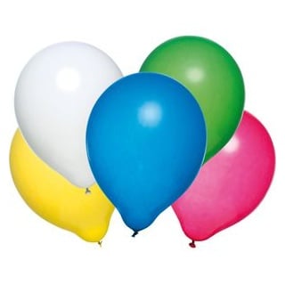 Susy-Card Luftballons 40011585, farbig sortiert, rund, Ø 22 cm, 50 Stück