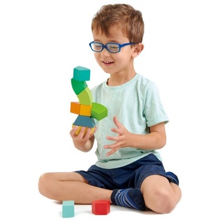 Tender Leaf Toys Magnetspielbausteine Magblocs 10 Bausteine in Kordeltasche Bauklötze