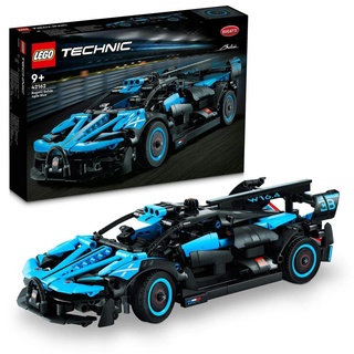 LEGO 42162 Technic Bugatti Bolide Agile Blue 9+ 905 Teile gefüllt mit naturgetreuen Details, Blau