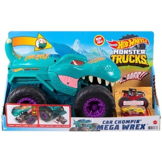 Hot Wheels - Monster Trucks autofressender Mega-Wrex, inkl. 1 Spielzeugauto