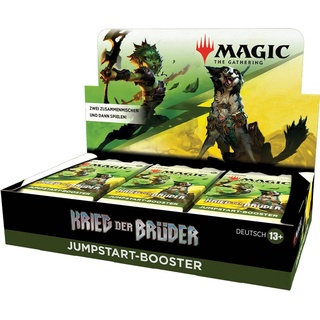 Magic the Gathering Sammelkarte Krieg der Brüder Jumpstart Booster Display 18 Pack Deutsch grün