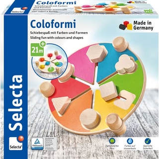 Selecta Steckspielzeug »Selecta Kleinkindwelt Holz Coloformi, Schiebespaß mit Farben und Formen 62083«