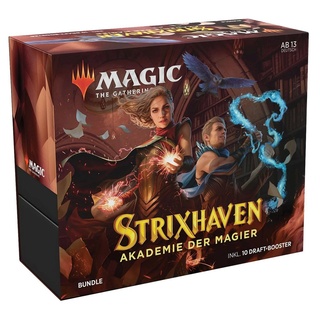 Wizards Sammelkarte MTG - Strixhaven: Akademie der Magier Bundle deutsche Magic Sammelkarten - 10 Booster Packs