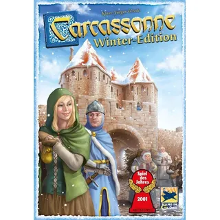 Hans im Glück, Carcassonne Winter-Edition, Familienspiel, Brettspiel, 2-5 Spieler, Ab 7+ Jahren, 35 Minuten, Deutsch