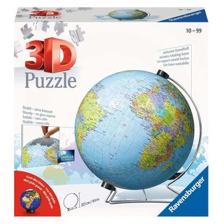 Ravensburger Puzzle 11159 Puzzle-Ball Globus, 3D Puzzle, ab 10 Jahre, 540 Teile