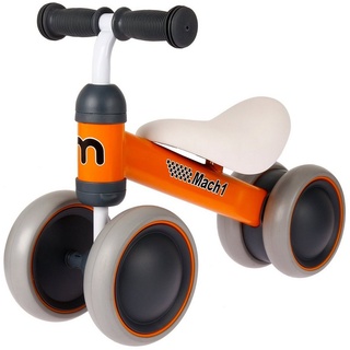 Mach1 Laufrad Mini Kinder Lauflernrad Kinderlaufrad Rutscher Rutscherauto - 4 Räder 150x40mm Zoll orange