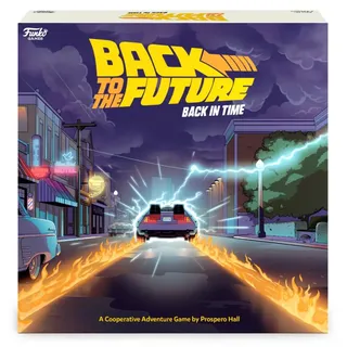 Funko Games Back To The Future: Back in Time, English Board game ab 10 Jahren, Familienspiel für 2 bis 4 Spieler, Englischer Brettspiel