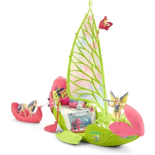 schleich 42444 BAYALA Seras magisches Blütenboot, 40 Teile Spielset mit Einhorn Figur, Elfe und Schatzkiste, Spielzeug für Kinder ab 5 Jahren