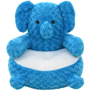 Elefant Kuscheltier Plüsch Blau