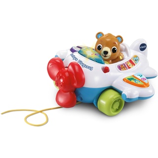 VTech Baby - Babys Flugzeug – Sprechendes Spielzeugflugzeug mit drehendem Propeller, 3 gesungenen Liedern und 10 Melodien – Für Kinder von 9-36 Monaten