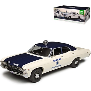 Greenlight Chevrolet Biscayne New York State Police Polizei 1967 1/18 Modell Auto