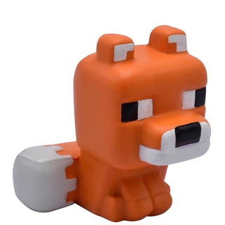 Just Toys Minecraft Anti-Stress-Figur Mega Squishme Serie 3 Fuchs, 15 cm