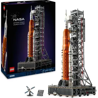 LEGO Icons NASA Artemis Startrampe, Geschenk, Dekoration fürs Wohnzimmer oder Büro, Weihnachtsgeschenk, Bauset für Erwachsene, mit Orion-Raumkap...