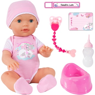 Babypuppe BAYER "Piccolina Love" Puppen rosa Kinder Altersempfehlung Puppen