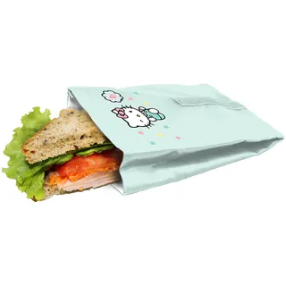 NERTHUS FIH 846 Wiederverwendbare Sandwich-Tasche, umweltfreundlich, anpassbar, leicht zu reinigen und für Waschmaschine geeignet