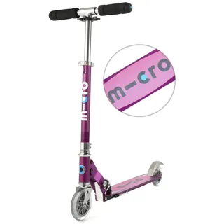 Micro Scooter SpeedPlus schwarz/orange Kickboard Roller City Kinder - Lila